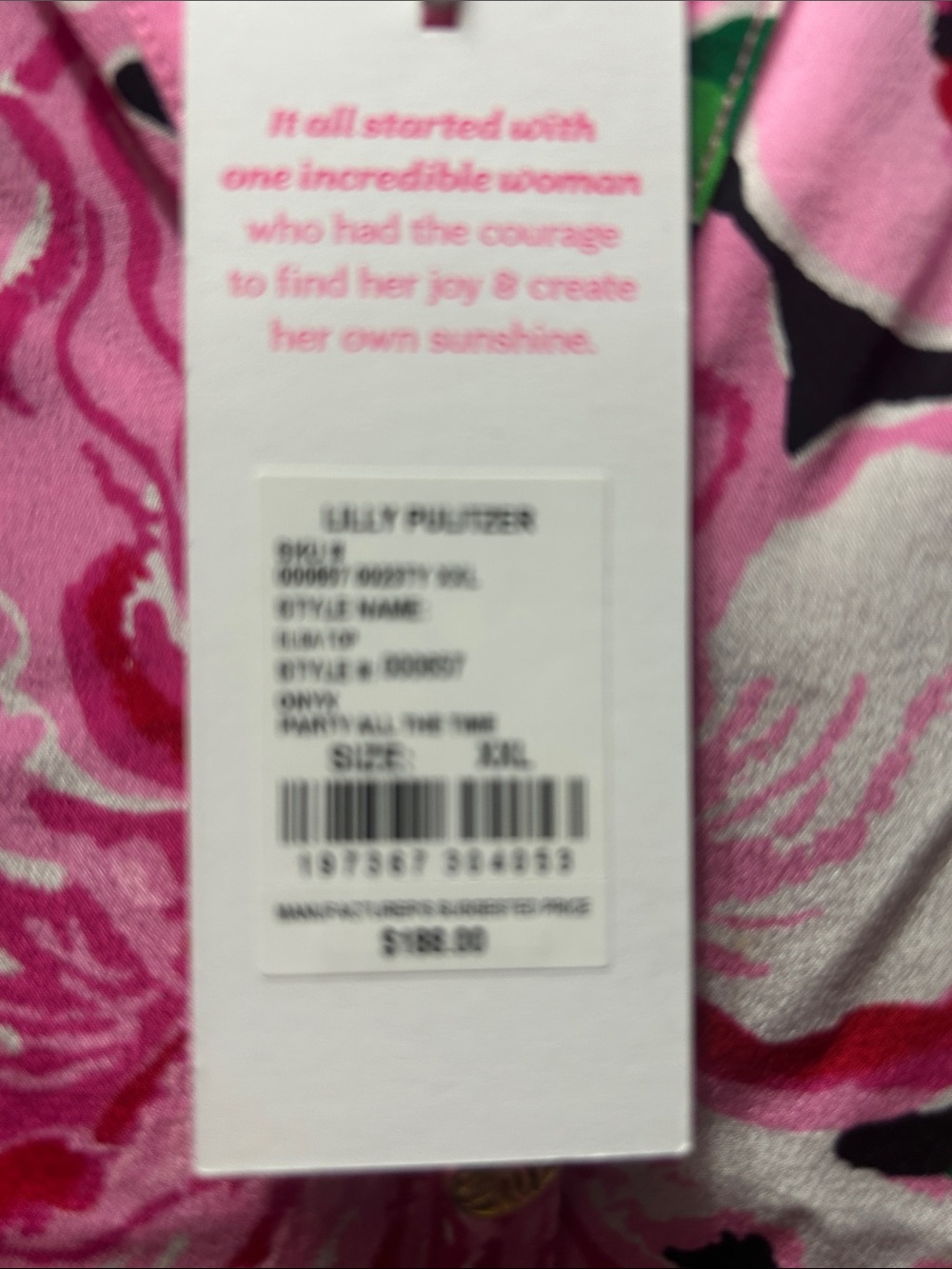 Lily Floral Pink Long-Sleeve Pullover Top - Picture 3 of 5
